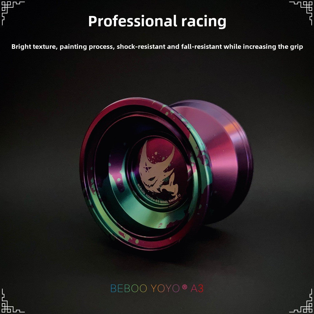 1pc BEBOOYOYO A3 Dieu du Mal Barre Yo-Yo en Alliage Violet pour Garçons - Jouet Haute Performance avec Accessoires, Couleurs Mixtes\u002FViolet\u002FBleu, Conception en Alliage d'Aluminium Durable pour des Tours Fluides et un Jeu Amusant