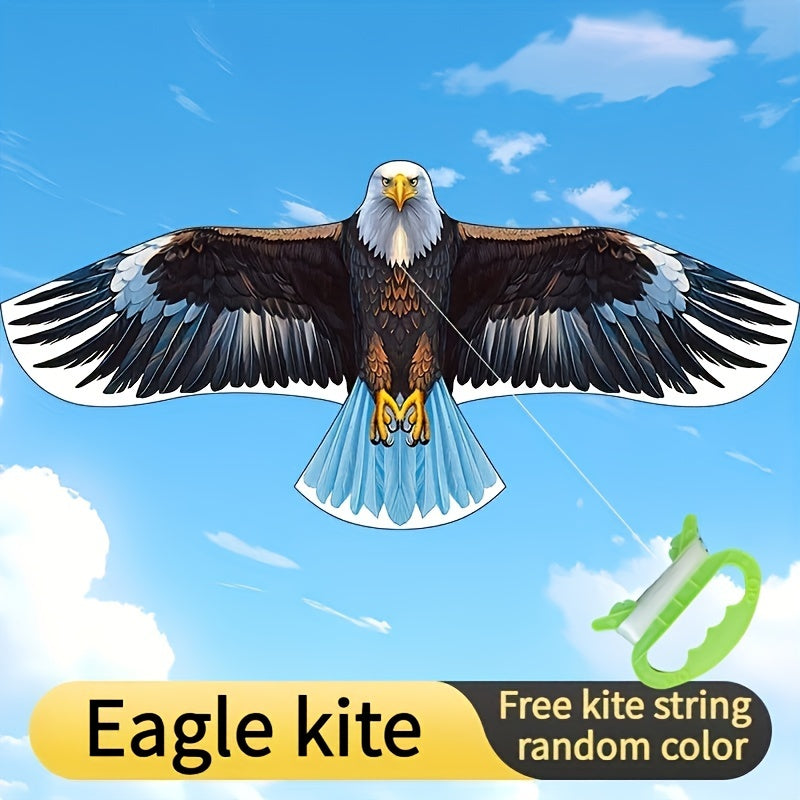 Cerf-volant aigle extra large avec poignée et ficelle - Adapté aux débutants, parfait pour jouer à la plage et au parc, idéal pour Halloween, Thanksgiving, Noël en famille - Matériau polyester, plusieurs couleurs