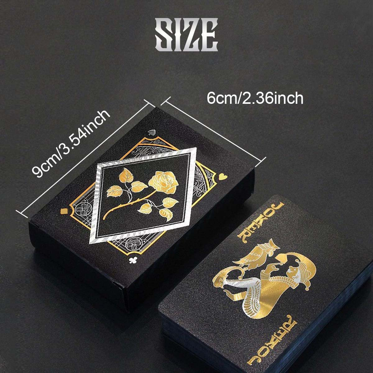 Cartes de jeu en plastique imperméables - Choix parfait pour une soirée de jeu en famille, les fêtes, Noël, Halloween et Thanksgiving