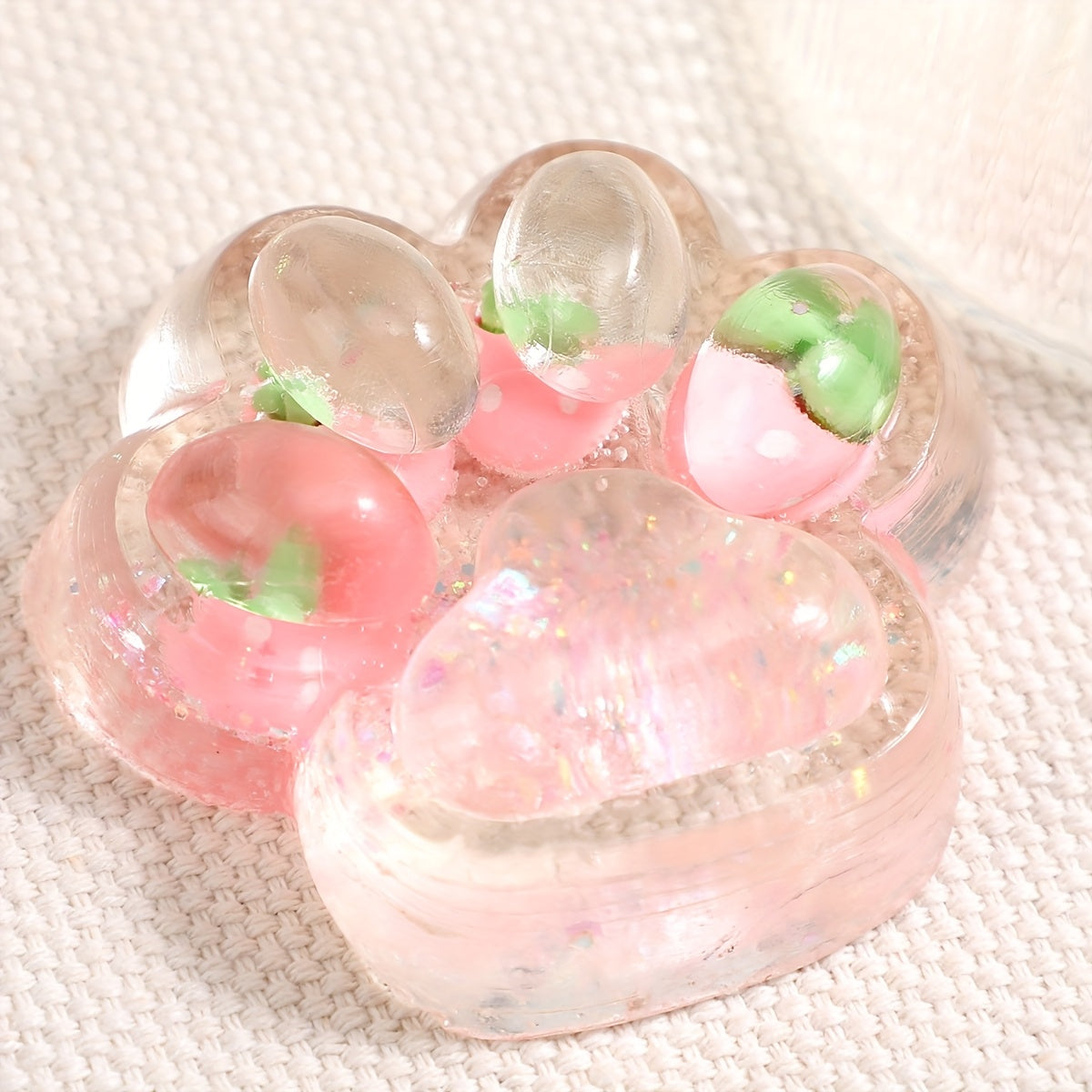1pc\u002F2pièces\u002F3pièces Ananas, Fraise, Patte de Chat, Jouet à Serrer - Doux, Soulage le Stress et l'Anxiété, Convient aux Adolescents et aux Adultes, Cadeau de Noël Idéal, Couleurs Mélangées, Convient pour l'Hiver, le Nouvel An