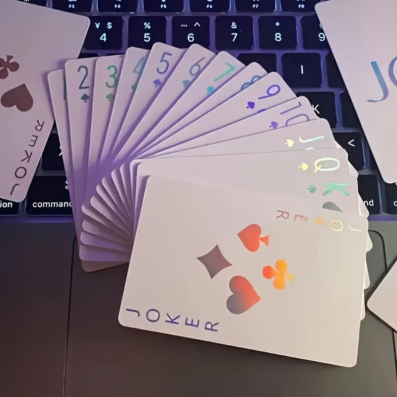 Jeu de Cartes Lumineux pour Soirées et Cadeaux - Carton Résistant, Idéal pour Noël et Fêtes