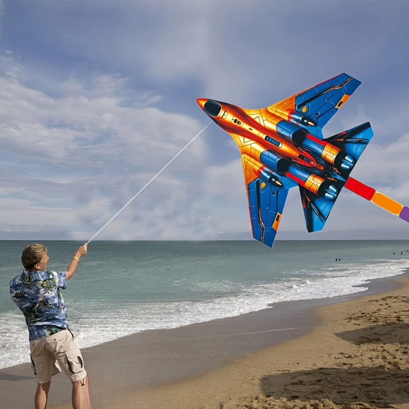 Girouette de combat aérien en verre, grande, multicolore, avec des couleurs mélangées, pour les jeux et loisirs en plein air sur la plage et au parc.