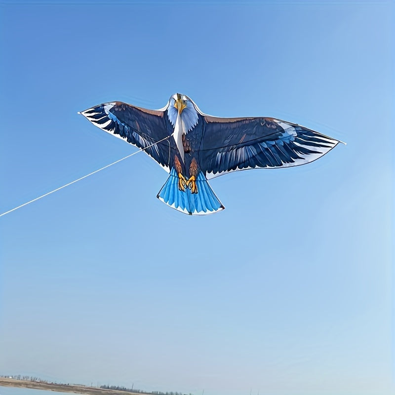 Cerf-volant aigle extra large avec poignée et ficelle - Adapté aux débutants, parfait pour jouer à la plage et au parc, idéal pour Halloween, Thanksgiving, Noël en famille - Matériau polyester, plusieurs couleurs