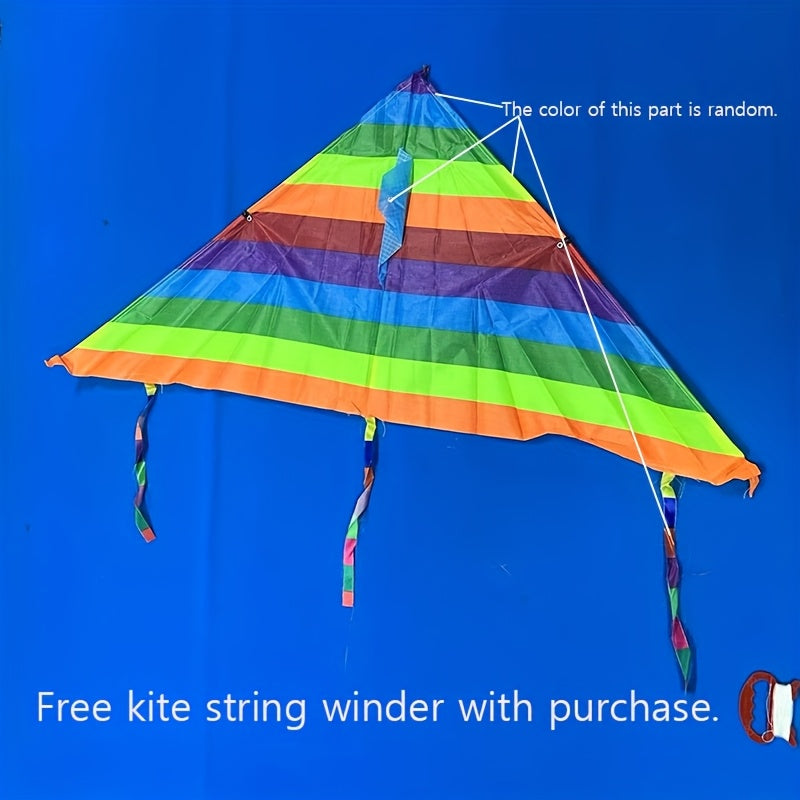 Ballon Arc-en-ciel pour Plaisir en Plein Air - Polyester Durable, Ligne Colorée de 1968.5 pouces, Parfait pour la Plage, le Parc & Activités de Liaison Familiale, Activités Familiales | Ballon Coloré | Ballon à Longue Ligne, Grand Ballon