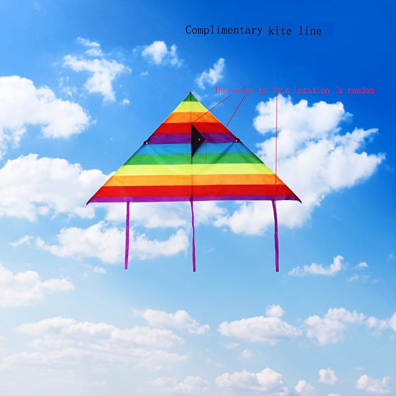 Ballon Arc-en-ciel pour Plaisir en Plein Air - Polyester Durable, Ligne Colorée de 1968.5 pouces, Parfait pour la Plage, le Parc & Activités de Liaison Familiale, Activités Familiales | Ballon Coloré | Ballon à Longue Ligne, Grand Ballon