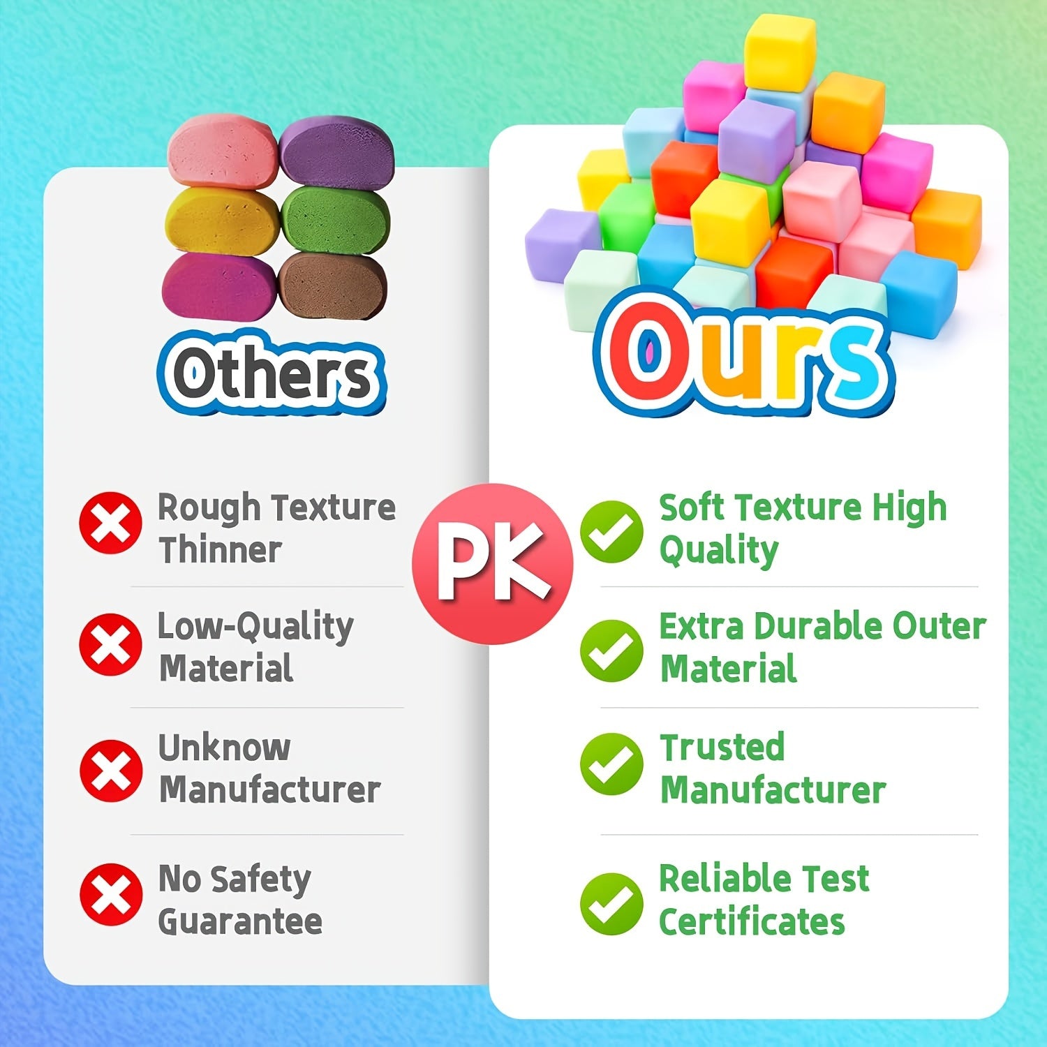 20 Cubes Antistress Souples - Jouets Sensoriels à Détente Lente pour Enfants et Étudiants - Idéaux pour Récompenses en Classe, Cadeaux de Noël et Fêtes
