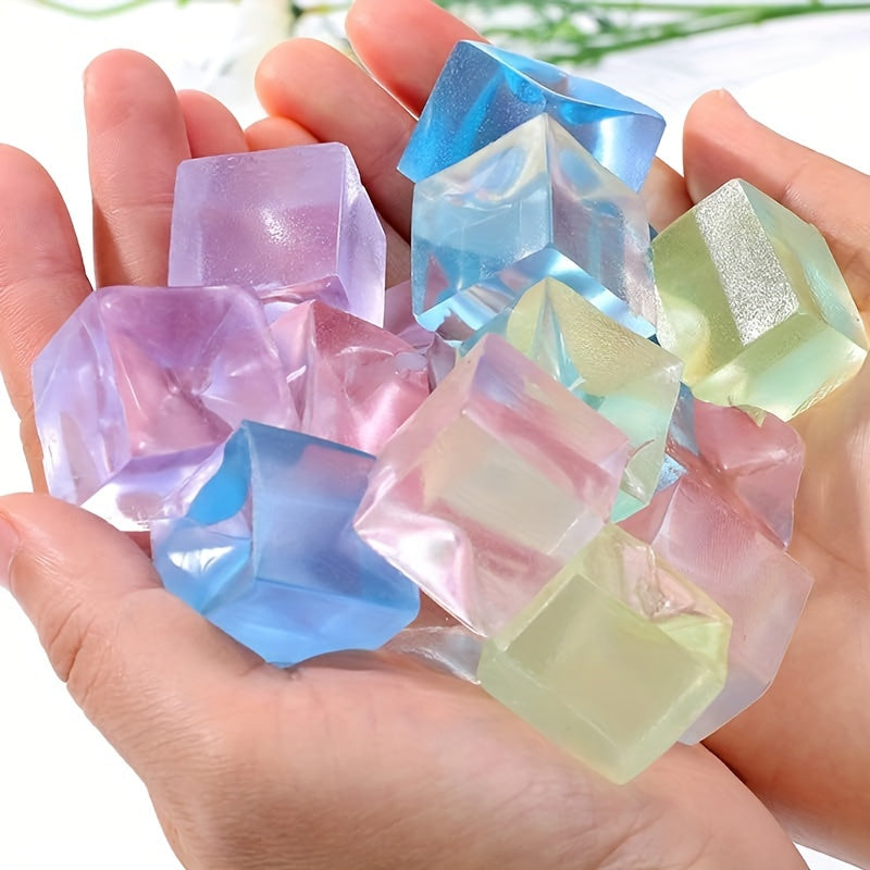 Ensemble de 10 cubes Squishy, jouets à pincer doux pour les enfants de 3 ans et plus, couleurs assorties, jeu amusant pour les adultes, cadeaux idéaux pour Halloween et Noël